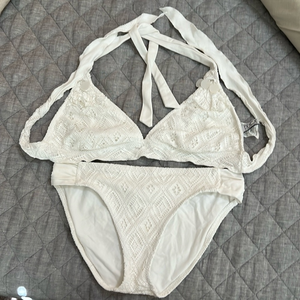 Becca white bikini